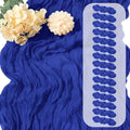 15 Pack Royal Blue Cheesecloth Table Runner 17 x 108 inch Cheese Cloth Table Runners 9ft Blue Table Runner Rustic Romantic Sheer Gauze Runner for Wedding Party Baby Shower Table Decoration by Yorcari
