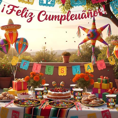 168 Mexican Birthday Party Decorations Set Fiesta Party Supplies - Image 5