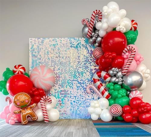 Shimmer Wall Backdrop Blue Wall Panels 24Pcs Square Sequin Shimmer Wall Backdrop Decoration for Birthday Party,Wedding, Anniversary - Image 3