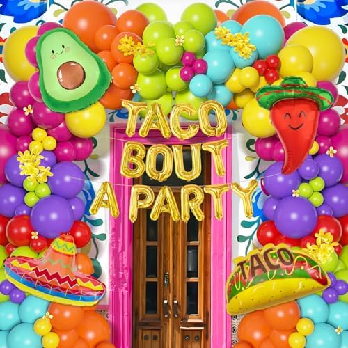Amandir 169Pcs Mexican Fiesta Party Decorations Fiesta Balloons - Image 4