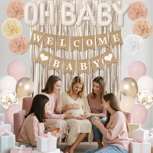 Ouddy Party Champagne Gold Boho Baby Shower Decorations for Boys Girls - Image 6