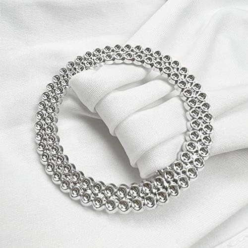 Spandex Chair Sashes Bands, White, 50PCS - Image 3