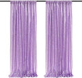 Poise3EHome 2Pcs 2Ft x 8Ft Sequin Backdrop Curtains, Glitter Photography Background, Sequence Xmas Thanksgiving Backdrop (Lavender, 2 pcs-2ftx8ft) by Poise3EHome