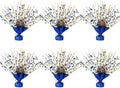 6 Pack Star Table Centerpieces for Party, Birthday Table Decorations for Kids Adults, Party Centerpieces for Tables for Wedding Baby Shower Graduation Holiday Event (Blue Glod) by Unknown