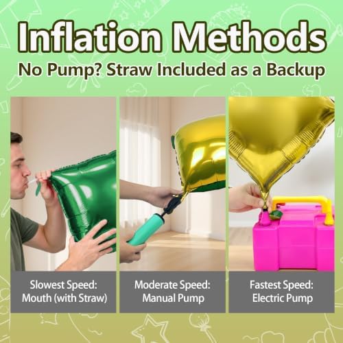 NISOCY 25PCS Metallic Gold and Green Square Foil Balloon Wall Backdrop - Image 4