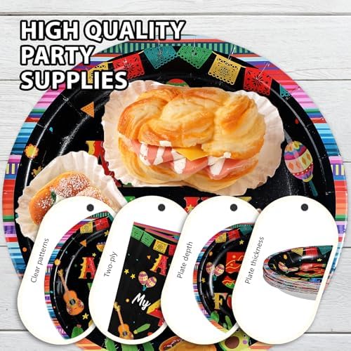96Pcs Mexican Fiesta 50th Birthday Party Decorations, Serves 24 - Image 6