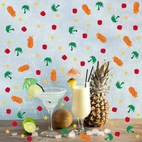 Coconut Trees Confetti Summer Pineapple Capsicum Star Shape Table Scatters Confetti for Summer Decorations Birthday Party Supplies Decorations Party Sets - Image 6