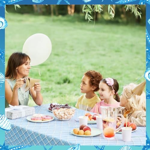 8 Pcs Fish Net Decorative and Tablecloth Set - Image 3