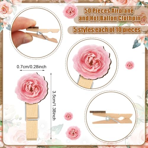 Patelai 321 Pcs Baby Shower Games Supplies, Flower - Image 4