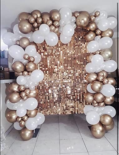 24 Sequin Panels for Shimmer Wall - New Interlocking Design | Shimmer Wall, Party Backdrop, Events, and Advertising Signs (Light Gold) - Image 6