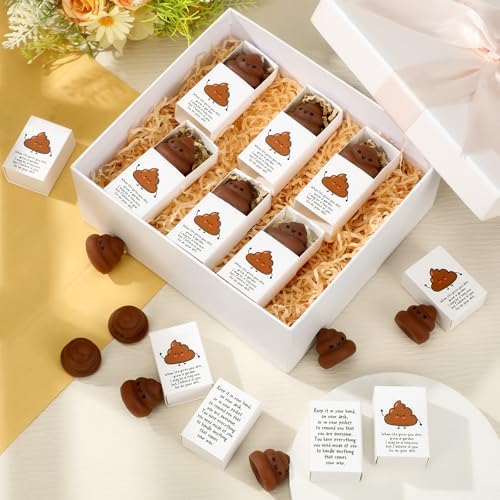 48 Sets Positive Funny Gifts Poo Stress Balls with Boxes - Image 5