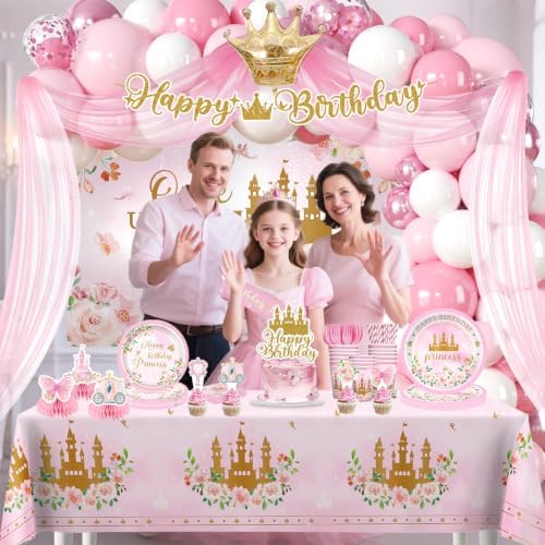 Princess Birthday Party Decorations, All-in-One Set for 20 Guests - Image 7