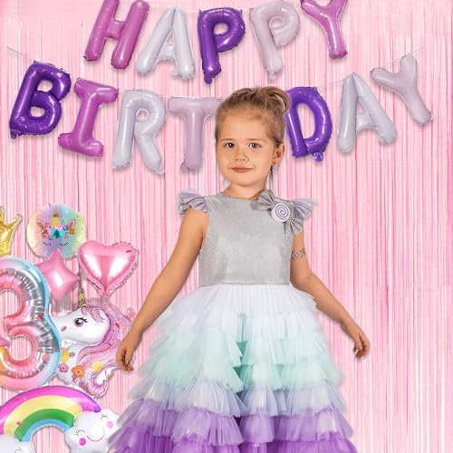 Pastel Pink Party Backdrop Decoration - GREATRIL Baby Pink Foil Fringe Streamers for Baby/Boo Day/Valentines/Cowgirl/Sweet/Cloud/Unicorn/Princess/Bow Themed - 3.2ft X 8.2ft - 2 Packs - Image 3