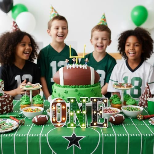 Football 1st Birthday Letters Light Party Decorations - Image 6