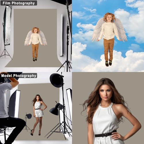 Grey Photography Backdrop for Photoshoot, Fabric, 7x10 FT - Image 3