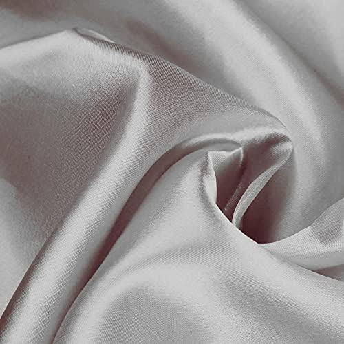 BalsaCircle 10 pcs 72x72 inch Silver Square Tablecloth Satin Fabric Overlays Linens | Table Cloths Cover for Wedding Party Banquet Reception Events Decoration Kitchen Dining Events Kitchen Dining - Image 7