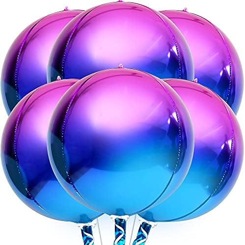 KatchOn Galaxy Balloons - 22 Inch, Pack of 6, Metallic Purple Balloons by KatchOn