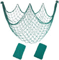 10x5 Feet Decorative Fishing Net for Party, 2 Pack Aqua Fish Nets Decor by iHansee