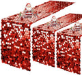 VHH Sequin Table Runner 12 x 108 inches Red Table Runner, Glitter Runner for Party Wedding Birthday, Party Spring Easter Rustic, Birthday Supplies Decorations (3 Pack). by VHH