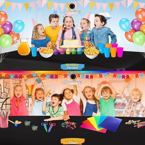 Grandipity Plastic Table Cloth Disposable 12 Pack 54” x 108” Rectangle - Image 4