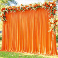 20x12ft Orange Purple Backdrop Curtain Panels for Parties - Wrinkle Free Polyester Photo Curtain Backdrop Wedding Back Drop Fabric Drapes for Party Decorations Background for Photography by WishCare