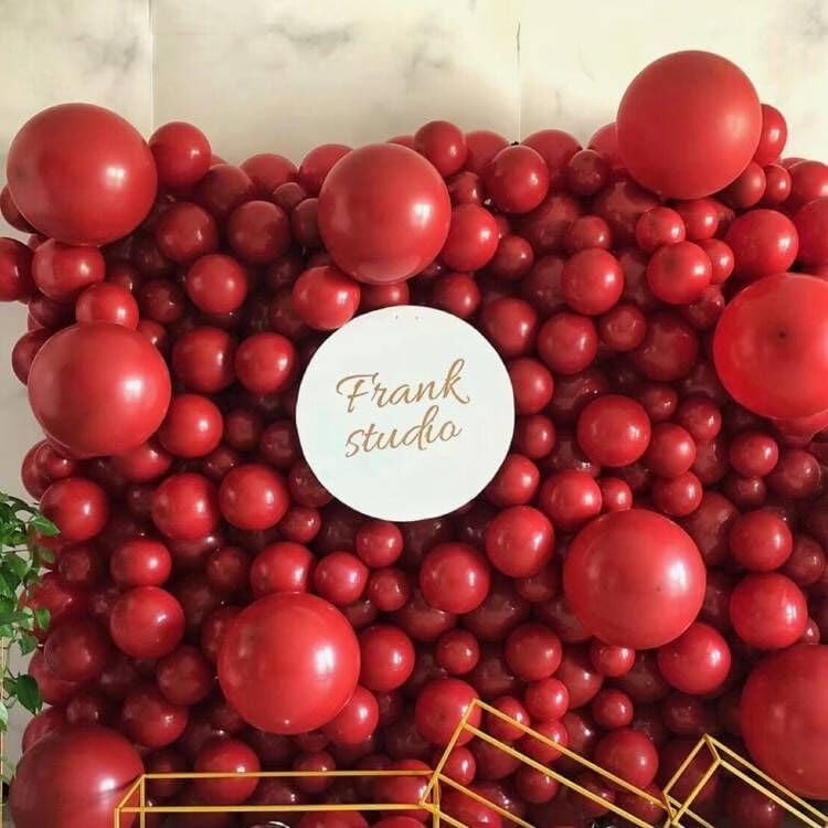 412pcs Red Balloons 18 12 10 5 Inch Red Balloon Garland Arch Kit Different Sizes Matte Latex Balloons for Baby Shower Birthday Wedding Party Decorations - Image 4