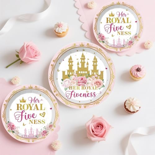 Xynic 199Pcs 5th Birthday Decorations for Girls, 25 Serves - Image 7