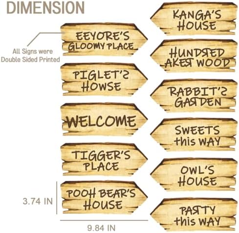 Baby Shower Decorations 11PCS Arrow Party Signs Birthday Decor Double Sided Sign for Oh Baby Party - Image 5