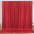 10ft x 10ft Wrinkle Free Red Backdrop Curtains for Parties, Polyester Photo Backdrop Drapes 2 Panels 5x10ft for Weddings Birthday Party Christmas Photography Background by ENJOYYOURPARTY