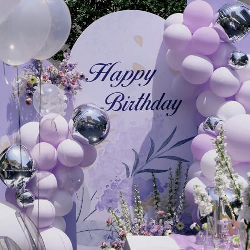 Voircoloria 90pcs Lilac Balloons Garland Arch Kit, 18 12 10 5 Inch - Image 6