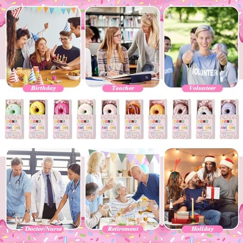 24 Sets Appreciation Gifts Donut Party Favors with Boxes - Image 6