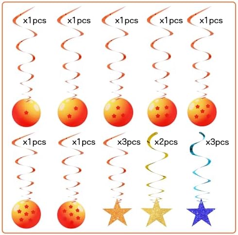 BEISHIDA 15Pcs Pre-Strung Cartoon Hanging Swirl Decorations Cartoon Theme Birthday Party Hanging Decorations for Kids Birthday Party Supplies - Image 3