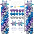 2 Sets Snow Balloon Column Stand Adjustable Winter Wonderland Balloon Decor by Naozinebi