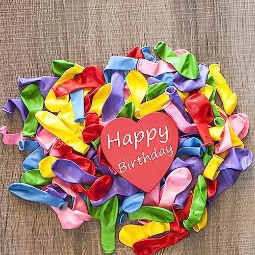 Voircoloria 120pcs Colorful Rainbow Latex Party Balloons, 12inch - Image 5
