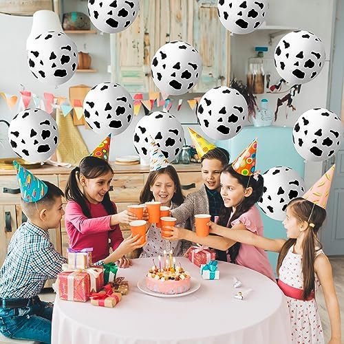 Cow Print Balloons, 30 Pcs Cute Cow Latex Balloons for Kids Party, Black White Western Cowboy Cowgirl Balloons for Boys Girls Farm Theme First Rodeo Birthday Baby Shower Party Decorations Supplies - Image 4