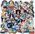 24 Sheets Space Stickers - 450+ Vibrant Planets, Astronauts and Rockets Decal Sticker Book for DIY Craft, Scrapbooking, Journaling and Laptop Decoration, Outer Space Stickers, Men, Women by VYRANA
