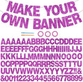 BEISHIDA Glitter Purple 116 PCS A-Z DIY Letter Custom Banner Party Decor by Beishida