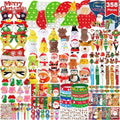 358PCS Christmas Party Favors Supplies Decoration, Goodie Bag Pinata Stocking Stuffers Bulk, Treasure Box Toy for Classroom Rewards, Advent Calendar Stuff Filler, Carnival Prizes, Xmas Birthday Gifts by Unknown