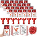 24 Sets Crawfish Positive Gifts Crawfish Boil Party Favors with Boxes by Wettarn