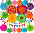 32Pcs Cinco De Mayo Fiesta Mexican Decorations Multi-Color Party Decor by Labrostar