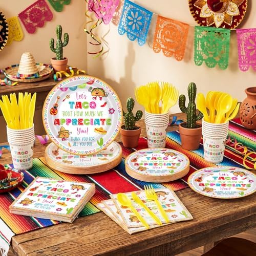 168 Let's Taco Bout Appreciate Party Decoration Serve 24 - Image 4