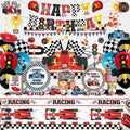 195Pcs Yingoto Race Car Birthday Party Decorations Tableware Set, Serves 25 by Yingoto