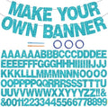 BEISHIDA Glitter Lake Blue 116 PCS A-Z DIY Letter Custom Banner Party Decor by Beishida