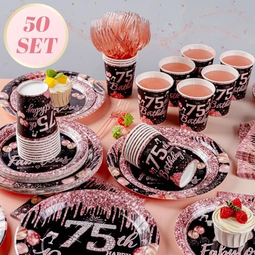 250PCS 75th Birthday Party Decorations for 50 Guestsy - Image 4