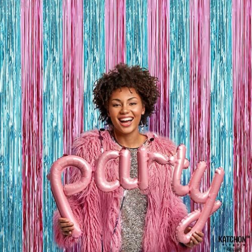 KatchOn XtraLarge Pink and Blue Streamers - 3.2 x 8 Ft, Pack of 2 - Image 3