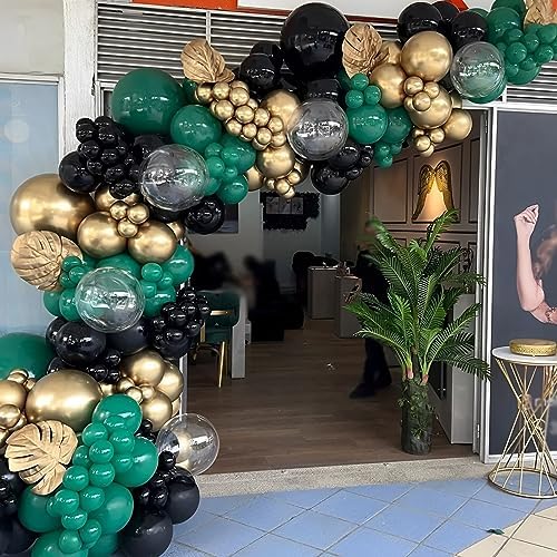 Voircoloria 110pcs Dark Green Latex Party Balloons, 12inch - Image 6