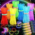 HONLYNE 500 Pack Glow Sticks Party Favors Bulk, 8" Glow in the Dark Party Supplies, Party Favors for Kids 8-12, Neon Glow Stick Bracelets & Necklaces for Raves, Halloween, Christmas, Birthdays by GlowPartySupplies