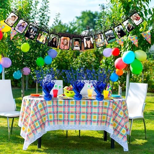 FUBININA Birthday Table Centerpiece Party Decoration Foil Spray Centerpiece - Image 6