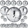 MTLEE 20 Pcs Disco Balls Decorations Assorted Size Party Decor by MTLEE