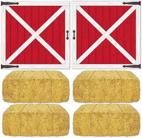 Barn Loft Door & Hay Bale Props Party Accessory (1 count) (6/Pkg) by Beistle